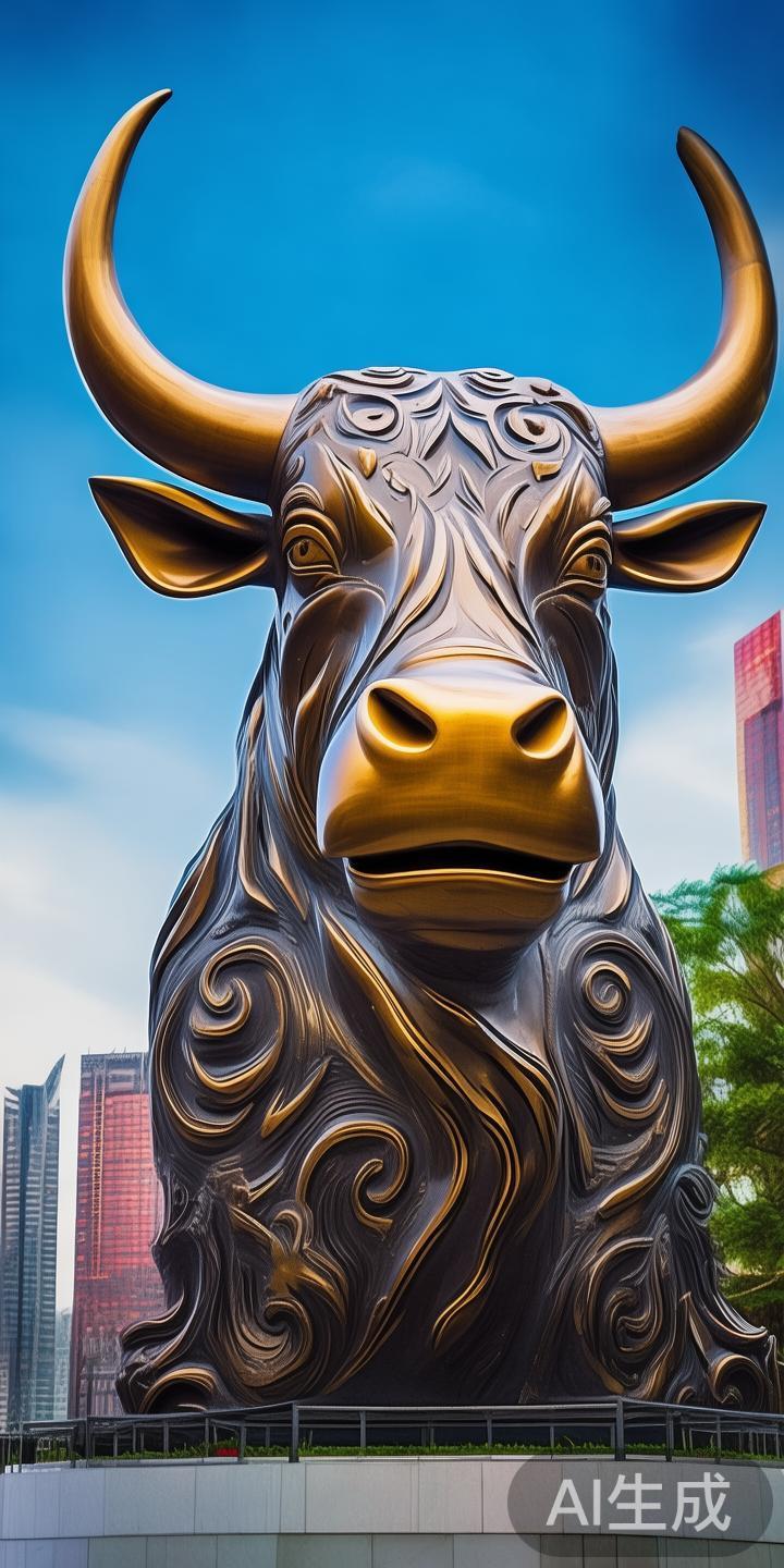 此外，牛首雕塑的文化象征意义也令其价值更加深远。它